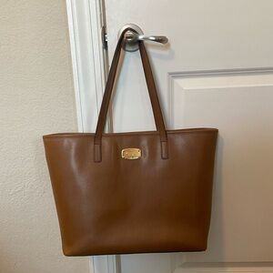 Michael Kors Brown Leather Medium Tote Bag